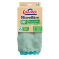 Mapa GmbH Spontex Microfibre Mikrofasertücher, recycelte Fasern, Langlebige Reinigungstücher für ein müheloses Entfernen von Schmutz, 1 Packung = 5 Mikrofasertücher 19700177