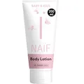 Naïf - Pflegende Bodylotion für Baby und Kinder - Babycreme für empfindliche Haut - Ohne Mineralöl mit Inhaltsstoffen auf natürlicher Basis - Zieht schnell ein - 100% Vegan - 200 ml