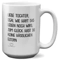 22Feels Tasse Tochter Geschenk Geburtstag 18 Jahre Kinder Abi Bachelor Weihnachten, Keramik, XL, Made In Germany, Spülmaschinenfest weiß