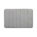 Badematte Grau 40 x 60 cm besonders weich und rutschfest