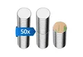 ECENCE Magnet Neodym Klebe-Magnete 50x selbstklebend Magnet rund (50-St)