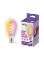 WiZ ST64 E27 Clear Smart Filament Bulb - RGB/16 Million colors + Dimmable White LED