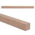 Woodsellers Buche nach Maß 20 x 20 mm [350–1000 mm Länge wählbar] – Holzleiste aus Massivholz (gehobelt & rechtwinklig) – technisch getrocknet & verleimfertig (naturbelassen, 20 x 20 x 400mm)