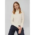 s.Oliver Longpullover Strickpullover Rollkragenpullover aus Viskosemix beige 4XL (48)