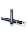 Parker IM Füller | Matte Blue | Füllfederhalter mit mittlerer Feder und blauer Tinte | Geschenkbox