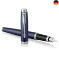 Parker IM Füller , Matte Blue , Füllfederhalter mit mittlerer Feder und blauer T