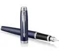 Parker IM Füller , Matte Blue , Füllfederhalter mit mittlerer Feder