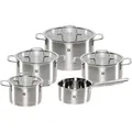 Zwilling TrueFlow Kochtopfset 5-teilig silber