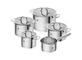 Zwilling Kochtopfset Trueflow, Edelstahl, Metall, 9-teilig, 16 cm,20 cm,16 cm, 2 L,3.5 L,6 L,3 L,1.5 L, Messskala, backofengeeignet, Abgießfunktion, Kochen, Töpfe, Topfsets