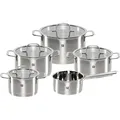 Zwilling TrueFlow Kochtopfset 5-teilig silber
