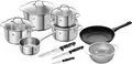 ZWILLING Flow/Shine/Twin Chef 2 Topfset 10tlg.+ Bratpfanne 28 cm + Messer-Set