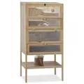 relaxdays Kleintierkäfig Hamsterkäfig Holz braun