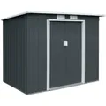 Hattoro Gerätehaus, Grau, Metall, 130x173x213 cm, Aufbewahrung & Schutzhüllen, Geräteschuppen