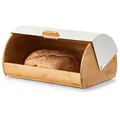Zeller - Bambus Brotbrett, Weißbrotbehälter Wird Das Aussehen Einer Stilvollen Küche Verbessern