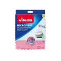 Vileda Microfaser Spülschwamm, im quadratisch praktischen Format, hohe Saugfähigkeit und Schmutzaufnahme, in 4 trendigen Farben und Mustern, 1er Pack