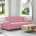 3-sitzer-sofa Rosa 180 Cm Samt Vidaxl