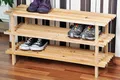 Kesper Schuhregal Schuhregal, Tannenholz, Schuhschrank, Holzregal, hell FSC, 3 stöckig
