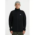 Sweatjacke SOS "Muju", Herren, Gr. S, schwarz, 75% Polyester, 22% Viskose, 3% Elasthan, unifarben, casual, normal, hoch geschlossener Ausschnitt, Langarm, Sweatjacken, mit stilvollem Logodetail
