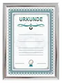 IDEAL TREND Dokument Bilderrahmen mit Klarglas Urkunde Foto Rahmen PS-1 Portraitrahmen Frame: Farbe: Silber | Format: 21x29,7 DIN A4
