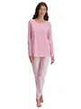 CALIDA Cotton Special Pyjama, lang Damen, aus 100% Baumwolle