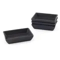 Hanseküche Dip Schalen aus Steingut 4er Set - Vorspeisen Teller Servierteller