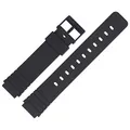 Casio Uhrenarmband 16mm Kunststoff Schwarz - MW-57
