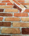 Visario Tapeten Folie 3000-S selbstklebend Farbe Steine Bunte Ziegel Dekor 10 m x 45 cm Dekorfolie Möbelfolie Tapete 3033