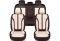 BREMER SITZBEZÜGE Autositzbezug für Hyundai i30 PD Bj ab 2017 (FV2), Set, 2-tlg., Komplettset Vorne und Hinten, in Braun/Beige