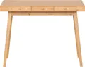 Schreibtisch mit 3 Schubladen aus Bambus Arbeitstisch für Büro Home Office oder Arbeitszimmer 100x50x75cm Natural