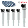 BOSCH 0221504800 ZÜNDSPULE ZÜNDMODUL 5x FÜR BMW E81 X1 Z4 X4 X3 X5 MINI PEUGEOT