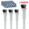 BOSCH 0221504800 ZÜNDSPULE ZÜNDMODUL 4x FÜR BMW E81 X1 Z4 X4 X3 X5 MINI PEUGEOT
