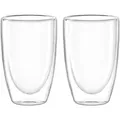 Leonardo Kaffeebecher Duo 2tlg. Glas Transparent Klar L (Large)