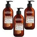 3x 200ml Loreal Men Expert Barber Club 3in1 intensiv Bart Gesicht Haar Shampoo