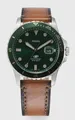 Fossil Blue FS5946 Herrenuhr Edelstahl Ökoleder grün, braun,  UVP 159,00