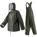 Regenanzug für Herren Heavy Duty Workwear Wasserdichte Jacke mit Hose 3teilig...