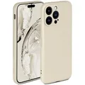 ONEFLOW Soft Case für iPhone 14 Pro Hülle aus Silikon mit Kameraschutz, Silikonhülle mit erhöhtem Schutz fürs Display, Backcover Schutzhülle, weiche Handyhülle, Creme