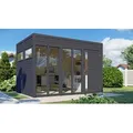 BERTILO Gartenhaus Cubus 3 Office, in verschiedenen Farben, BxT: 337x240 cm schwarz
