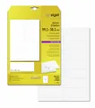 SIGEL LA321 abgerundete Adress-Etiketten selbstklebend, bedruckbar, weiß, 99,1 x 38,1 mm, 350 Etiketten = 25 Blatt