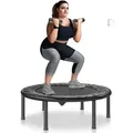 VEVOR Faltbares Mini-Trampolin Fitness-Rebounder 934 mm, 100 kg belastbares Tainingstrampolin, Rebounder Sport Trampolin Mini-Trampolin Gartentrampolin für Erwachsene für Indoor-/Gartentraining