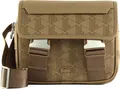 LACOSTE Umhängetasche Schultertasche The Blend Messenger Bag Mono Viennois Otter hellbraun