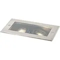 Moderner Bodenstrahler aus Stahl, 2 Flammig, Verstellbar, IP65 Oneon - Grau