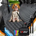 Lovpet® 2in1 Hundedecke für Auto Rückbank & Kofferraum mit Seitenschutz und Sichtfenster Kofferraumschutz - Wasserabweisende Hunde Autoschondecke Universal Autodecke Rücksitz Inkl. Zubehör, Anthrazit