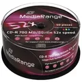 MediaRange MR208 CD-Rohling CD-R 700 MB 52x 50 Stück(e)
