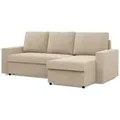 Mebligo Ecksofa, Beige, Textil, 3-Sitzer, L-Form, 231x140 cm, Wohnzimmer, Sofas & Couches, Wohnlandschaften, Ecksofas