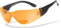 HSE SportEyes | BIFOKAL: +1,50 DIOPTRIEN | Sportbrille mit Lesehilfe | Fahrradbrille Sprinter 2.3
