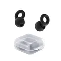 Hama Ohrstöpsel Silikon (Noise Reducing Earplugs, für Konzert, zum Schlafen, beim Schwimmen, 2 Größen, auch für kleine Ohren, wiederverwendbar, inkl. Etui) schwarz