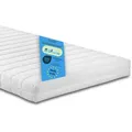 orthopädische Kaltschaummatratze, 140 x 200 cm, H3, 10 cm, Wendematratze, Bodyprotect Comfort Line - Weiß
