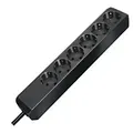 brennenstuhl 1159400015 Eco-Line Steckdosenleiste 6-fach 1,5 m Schwarz