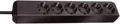 Brennenstuhl 150356 Eco-Line 6 AC outlet(s) Black  1.5 m - m, H05VV-F 3G1.5, ~E~