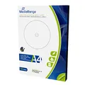 MediaRange Etiketten für CD|DVD|BD, 15-118mm, matt-beschichtet, 100er Pack, MRINK130, weiß